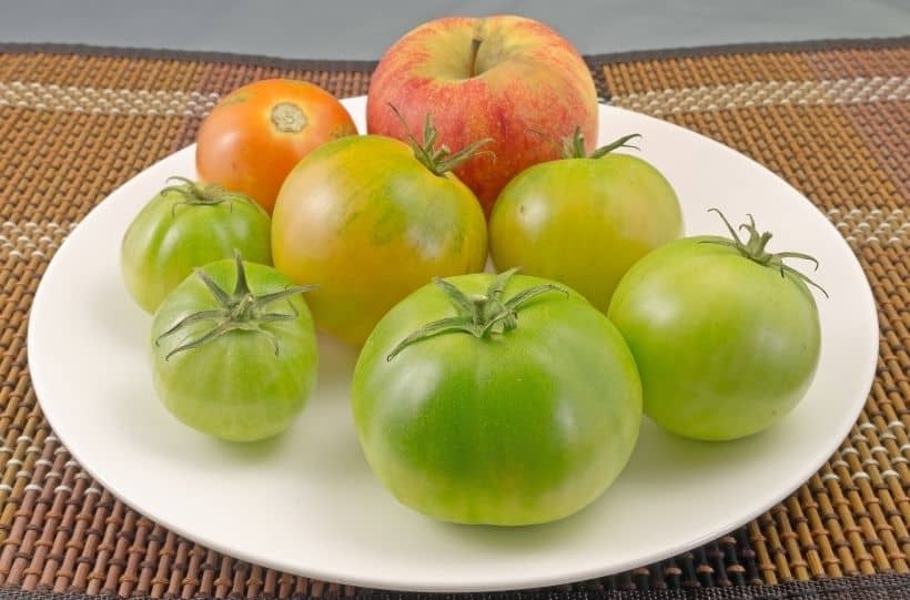 ripening tomatoes inside