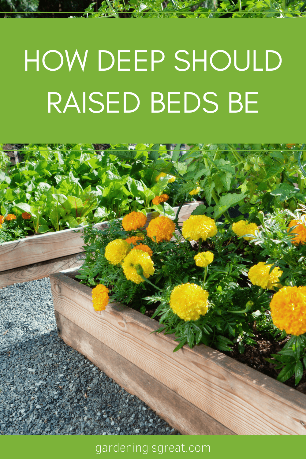 how deep should raised beds be.