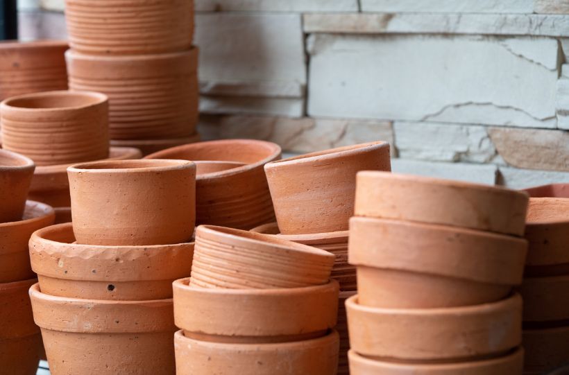 clay plant pots